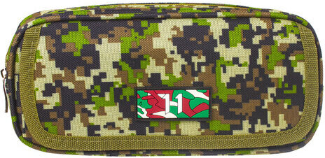 Пенал BRAUBERG для мальчиков, 1 отделение, органайзер, мягкий, "Military", зеленый, 21х5х9 см, 228990