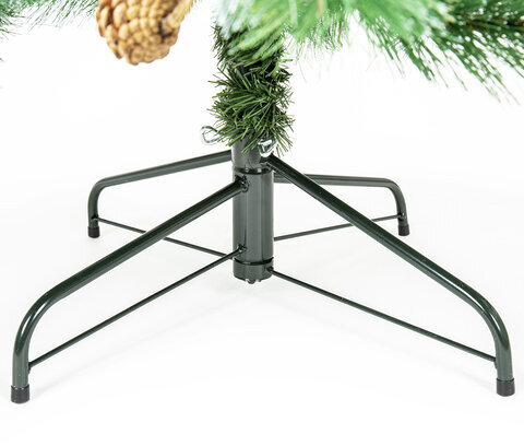 Ель новогодняя искусственная "Velvet Pinewood" 240 см, с инеем и шишками, ПВХ, ЗОЛОТАЯ СКАЗКА, 591706