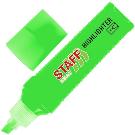 Набор текстовыделителей 6 НЕОНОВЫХ ЦВЕТОВ, STAFF "EVERYDAY HL-707", линия 1-5 мм, скошенный наконечник, 152550