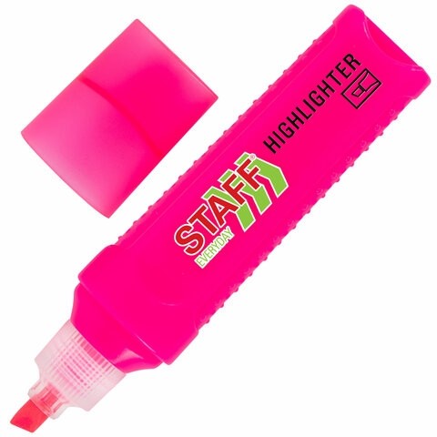 Набор текстовыделителей 6 НЕОНОВЫХ ЦВЕТОВ, STAFF "EVERYDAY HL-707", линия 1-5 мм, скошенный наконечник, 152550