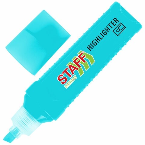 Набор текстовыделителей 6 НЕОНОВЫХ ЦВЕТОВ, STAFF "EVERYDAY HL-707", линия 1-5 мм, скошенный наконечник, 152550
