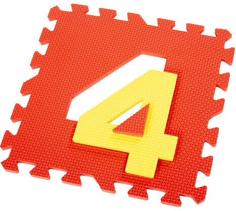 Коврик-пазл напольный 1,5х0,9 м, мягкий, "Учим цифры", 15 частей 30х30 см, толщина 1 см, ЮНЛАНДИЯ, 664659