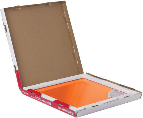 Доска магнитно-маркерная стеклянная 45х45 см, 3 магнита, ОРАНЖЕВАЯ, BRAUBERG, 236738