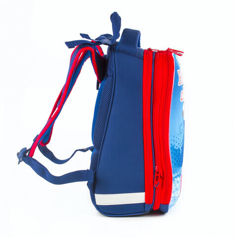 Ранец BRAUBERG PREMIUM, 2 отделения, с брелоком, дополнительный объем, для мальчиков, "Гоночный клуб", 38х29х18 см, 227819