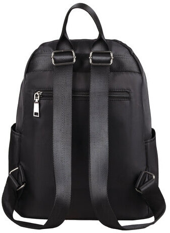 Рюкзак BRAUBERG PODIUM женский, 2 отделения, нейлон, черный, 33х24х13 см, 270816