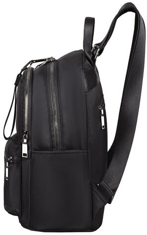 Рюкзак BRAUBERG PODIUM женский, 2 отделения, нейлон, черный, 33х24х13 см, 270816