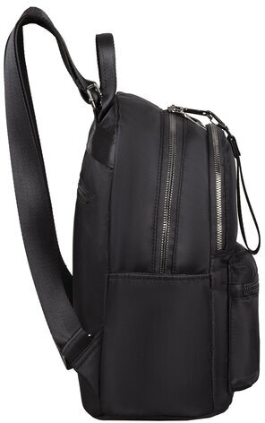 Рюкзак BRAUBERG PODIUM женский, 2 отделения, нейлон, черный, 33х24х13 см, 270816