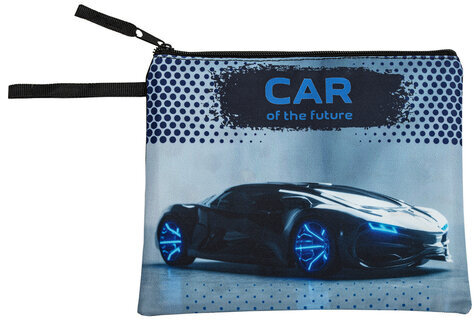 Папка для тетрадей BRAUBERG А5, 1 отделение, полиэстер, на молнии, с ручкой, "Future", 270975