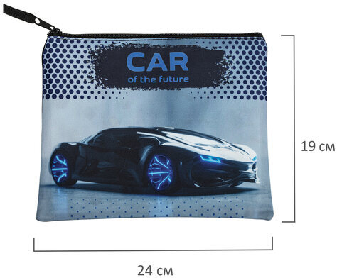 Папка для тетрадей BRAUBERG А5, 1 отделение, полиэстер, на молнии, с ручкой, "Future", 270975