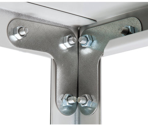 Стеллаж металлический ПРАКТИК "MS", 2000х1000х600 мм, 6 полок, MS 200/100х60/6