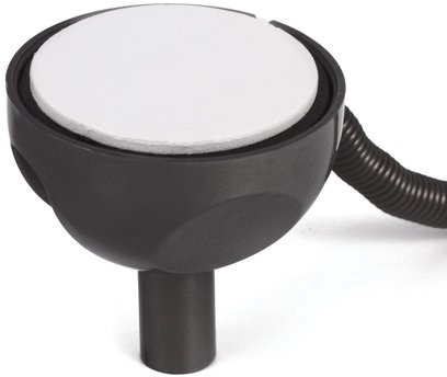 Ручка шариковая настольная BRAUBERG "Стенд-Пен", СИНЯЯ, пружинка, корпус черный, линия письма 0,5 мм, 141351