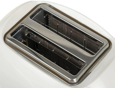 Тостер POLARIS PET 0702L, 750 Вт, 2 тоста, 6 режимов, механическое управление, пластик, белый, 03277