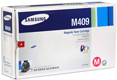 Картридж лазерный SAMSUNG (CLT-M409S) CLP-310/315 и другие, пурпурный, оригинальный, ресурс 1000 стр