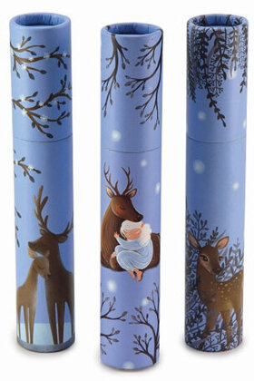 Ручка шариковая в футляре BRUNO VISCONTI DreamWrite, СИНЯЯ, &quot;Олененок&quot;, ассорти, 0,5 мм, 20-0264/02