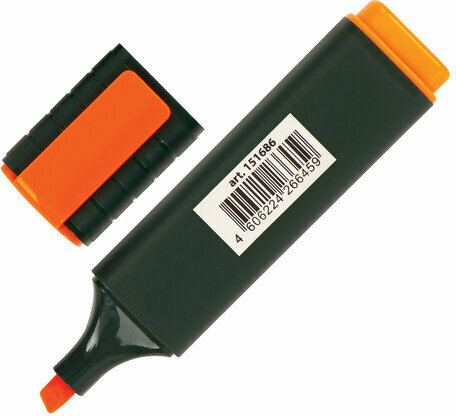 Текстовыделитель BRAUBERG "ORIGINAL", ОРАНЖЕВЫЙ, линия 1-5 мм, 151686