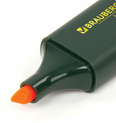 Текстовыделитель BRAUBERG "ORIGINAL", ОРАНЖЕВЫЙ, линия 1-5 мм, 151686