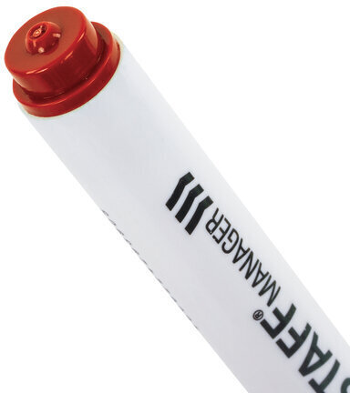 Маркер стираемый для белой доски на магните со стирателем, КРАСНЫЙ, STAFF "Manager" WBM-002, 3 мм, 152003
