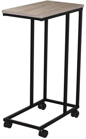 Стол журнальный на металлокаркасе BRABIX LOFT CT-001, 457х380х685 мм, цвет дуб антик, 641860