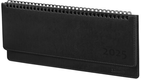 Планинг датированный 2025 305x140 мм GALANT "Ritter", под кожу, черный, 115707