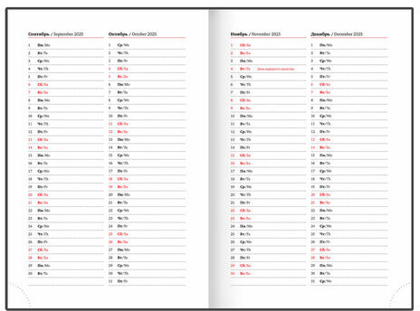 Ежедневник датированный 2025 А5 138x213 мм BRAUBERG "Senator", под кожу, фиолетовый, 115818