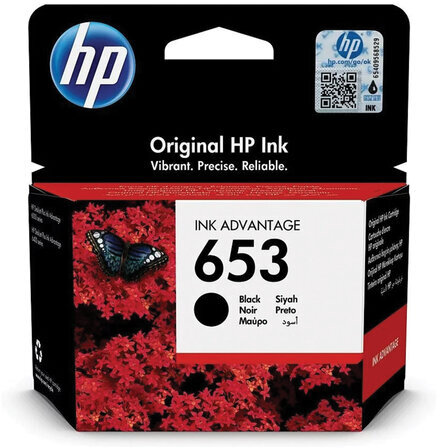 Картридж струйный HP (3YM75AE) DeskJet Plus Ink Advantage 6075/6475, №653, черный, 360 страниц, оригинальный