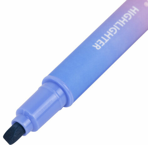 Набор текстовыделителей двусторонних 4 ШТУКИ / 8 ЦВЕТОВ, BRAUBERG "GRADE", линия письма 1-4 мм, 152509