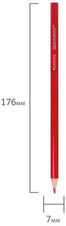 Карандаши цветные BRAUBERG PREMIUM, 6 цветов, трехгранные, грифель мягкий 3 мм, 181660