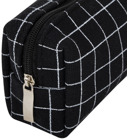 Пенал BRAUBERG, 1 отделение, полиэстер, "Cute bear", черный, 19х4х6 см, 272303