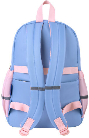 Рюкзак BRAUBERG PASTEL с термонашивками в комплекте, "Friendly bunnies", голубой, 40х29х14 см, 271423