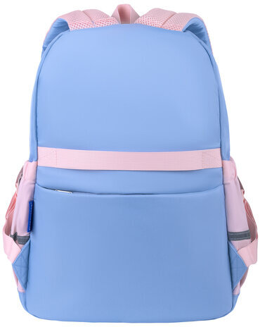 Рюкзак BRAUBERG PASTEL с термонашивками в комплекте, "Friendly bunnies", голубой, 40х29х14 см, 271423