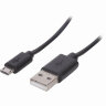 Кабель USB 2.0-micro USB, 1 м, SONNEN, медь, для передачи данных и зарядки, черный, 513115