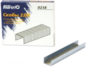 Скобы для степлера №23/8, 1000 штук, KW-trio, от 10 до 50 листов, 0238, -0238