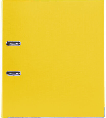 Папка-регистратор, покрытие пластик, 50 мм, ПРОЧНАЯ, с уголком, BRAUBERG, желтая, 226593