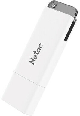 Флеш-диск 16 GB NETAC U185, USB 2.0, белый, NT03U185N-016G-20WH