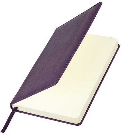 Ежедневник недатированный А5 138х213 мм, BRAUBERG "Base", под кожу, 160 л., фиолетовый, 116256