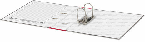 Папка-регистратор BRAUBERG, усиленный корешок, мраморное покрытие, 80 мм, с уголком, красная, 228029