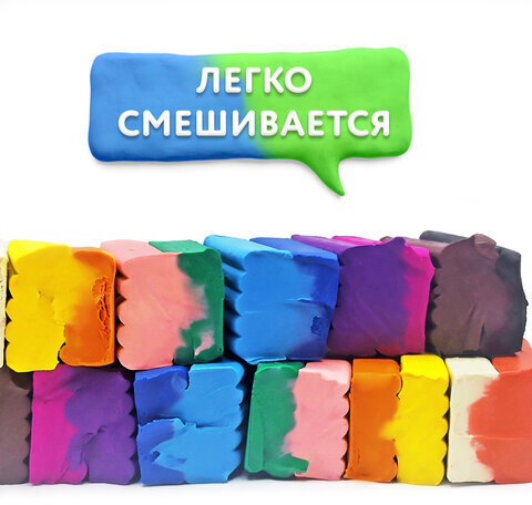 Пластилин классический ЮНЛАНДИЯ "ВЕСЁЛЫЙ ШМЕЛЬ", 18 цветов, 360 грамм, стек, ВЫСШЕЕ КАЧЕСТВО, 106432