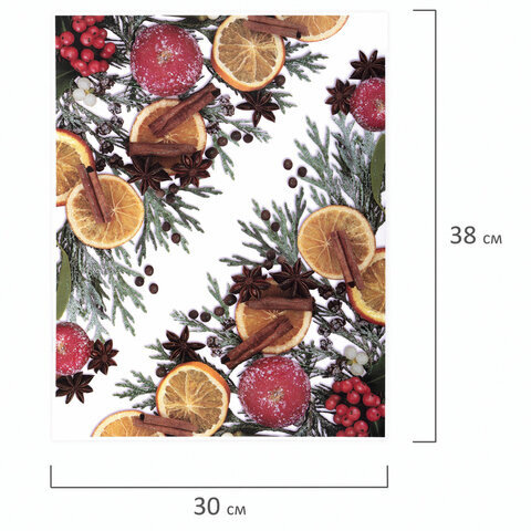 Украшение для окон и стекла ЗОЛОТАЯ СКАЗКА "Новогодняя композиция 4", 30х38 см, ПВХ, 591250