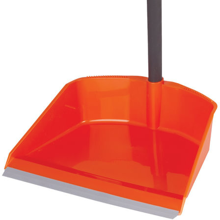 Совок для мусора 20х25 см + щетка 18х8 см, длинные рукоятки 80 см, "Ленивка", пластик, IDEA, М5177, М 5177