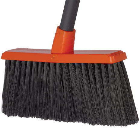 Совок для мусора 20х25 см + щетка 18х8 см, длинные рукоятки 80 см, "Ленивка", пластик, IDEA, М5177, М 5177