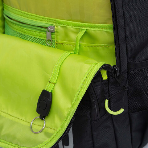 Рюкзак GRIZZLY школьный, анатомическая спинка, 2 отделения, для мальчиков, "SQUAD", 39х28х19 см, RB-254-3/2