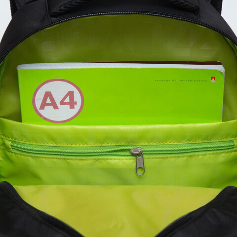 Рюкзак GRIZZLY школьный, анатомическая спинка, 2 отделения, для мальчиков, "SQUAD", 39х28х19 см, RB-254-3/2