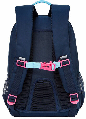 Рюкзак GRIZZLY школьный, анатомическая спинка, 2 отделения, для девочек, CAKE POPS, 40х25х13 см, RG-464-2/1