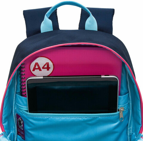 Рюкзак GRIZZLY школьный, анатомическая спинка, 2 отделения, для девочек, CAKE POPS, 40х25х13 см, RG-464-2/1