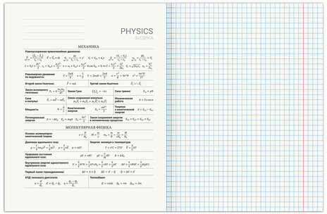 Тетрадь предметная "SPORT CLUB" 48 л., обложка картон, ФИЗИКА, клетка, подсказ, BRAUBERG, 40480, 404804