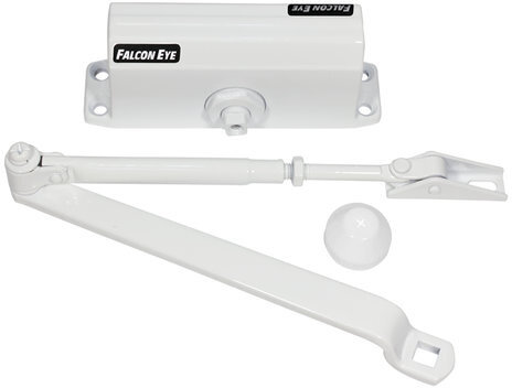 Доводчик FALCON EYE FE-B3W на дверь 45-65 кг, белый, 00-00110297