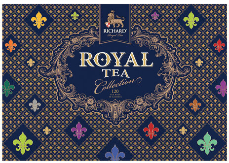Чай RICHARD "Royal Tea Collection", подарочный НАБОР 15 вкусов, 120 пакетиков по 1,9 г, 100839