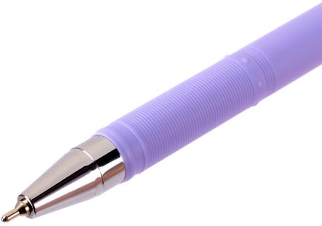 Ручка шариковая масляная BRAUBERG "FRUITY Pastel", СИНЯЯ, soft-touch, узел 0,7 мм, линия письма 0,35 мм, 142958, OBP322