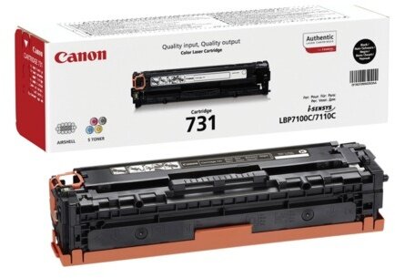 Картридж лазерный CANON (731BK) LBP7100/7110/MF8230/8280, черный, ресурс 1400 страниц, оригинальный, 6272B002