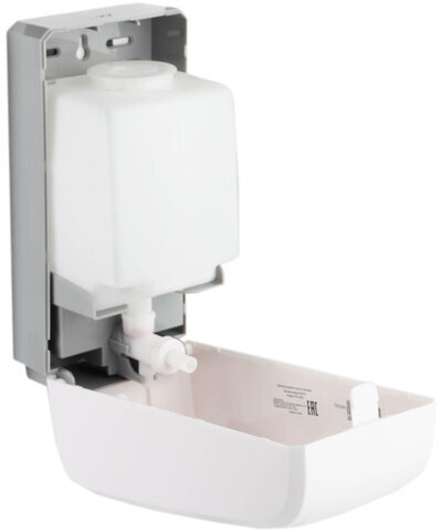 Дозатор локтевой для жидкого мыла и антисептика НАЛИВНОЙ, 1 л, белый, KSITEX, ES-1000